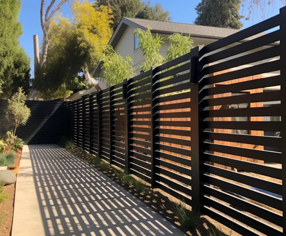 Slat aluminium fence by trusted contractors in Tweed Heads